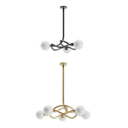 Redo 01-3257 - Lampadario a stelo CONFUSIO 3xE14/28W/230V Ø 76 cm nero