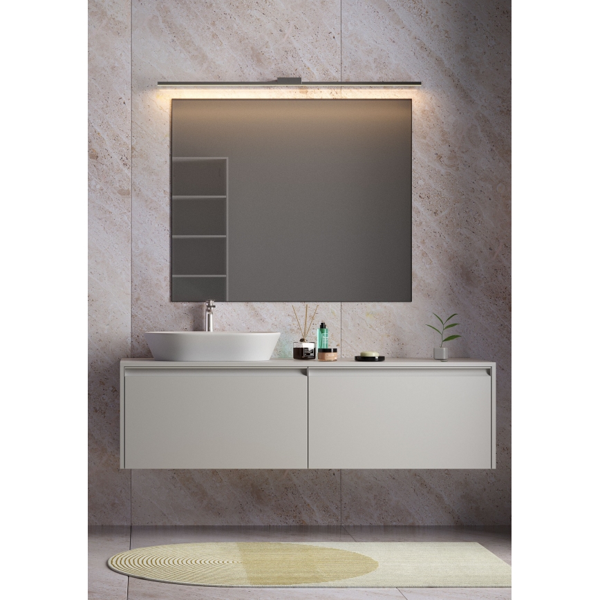 Redo 01-3276 - Illuminazione a LED per specchio da bagno ASTON LED/24W/230V 3000/4000K CRI 90 IP44 nero