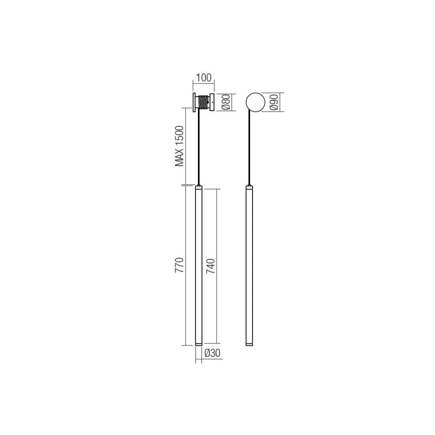 Redo 01-3304 - Lampada da parete dimmerabile SWING LED/16W/230V 3000/4000K CRI 90 nera