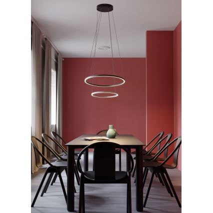 Redo 01-3343 - Lampada a sospensione LED dimmerabile su cavo LEO LED/115W/230V 3000/4000K CRI 90 nero