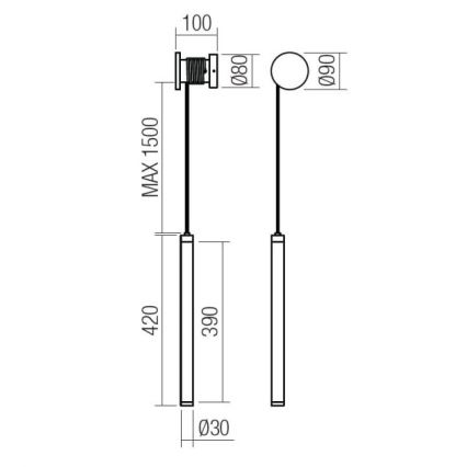 Redo 01-3361 - Lampada da parete dimmerabile a LED SWING LED/9W/230V 3000/4000K CRI 90 bianca