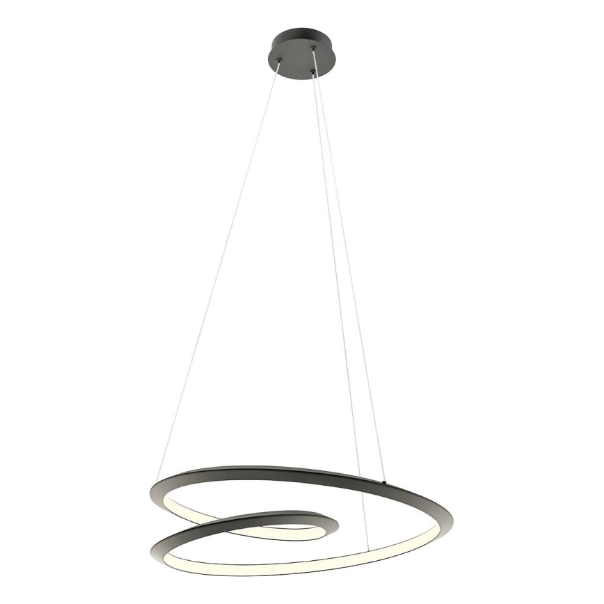 Redo 01-3378 - Lampadario a sospensione dimmerabile LED su cavo STORM LED/60W/230V 3000/4000/6000K CRI 90 Ø 80 cm nero