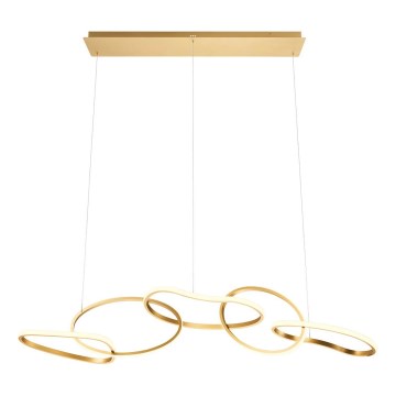 Redo 01-3392 - Lampadario a sospensione LED dimmerabile BIAS LED/120W/230V 3000/4500/6500K CRI 90, finitura oro