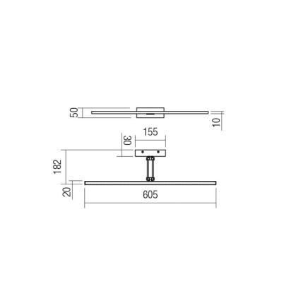 Redo 01-3462 - Lampada LED da quadro LINEAR LED/8W/230V 60,5 cm CRI 92 bianco