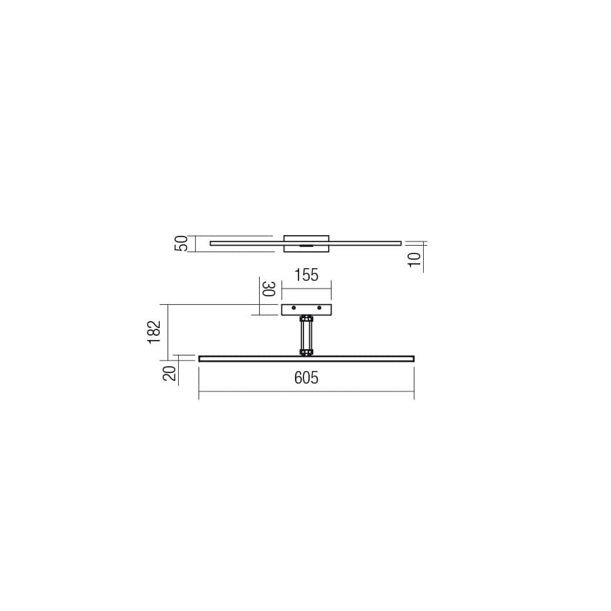 Redo 01-3463 - Lampada LED da quadro LINEAR LED/8W/230V 60,5 cm CRI 92 nero