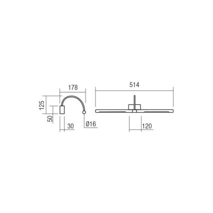 Redo 01-3466 - Lampada LED da quadro KENDO LED/11W/230V 51,4 cm CRI 92 bianco