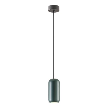 Redo 01-3475 - Lampadario a sospensione con filo BOOM 1xGU10/10W/230V diametro 7,6 cm verde