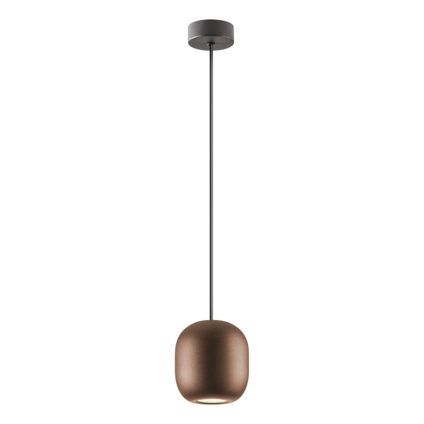 Redo 01-3479 - Lampadario a sospensione con filo BOOM 1xGU10/10W/230V diametro 12 cm marrone