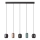 Redo 01-3481 - Lampadario a sospensione con filo BOOM 5xGU10/10W/230V nero/verde/marrone