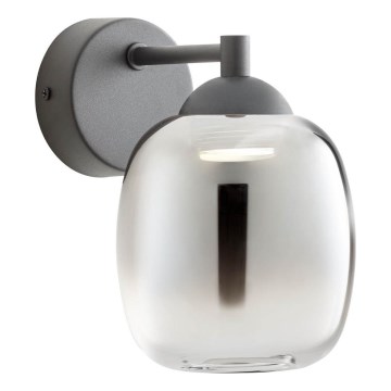 Redo 01-3483 - Lampada da parete LED KHADI LED/6W/230V CRI 90 nero/fumé