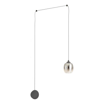 Redo 01-3484 - Lampada da parete LED KHADI LED/6W/230V CRI 90 Ø 12 cm nero/fumé