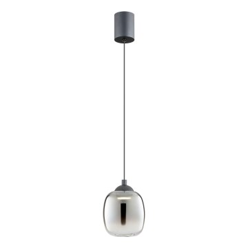Redo 01-3486 - Sospensione a cavo KHADI LED/6W/230V CRI 90 Ø 12 cm nero/fumé