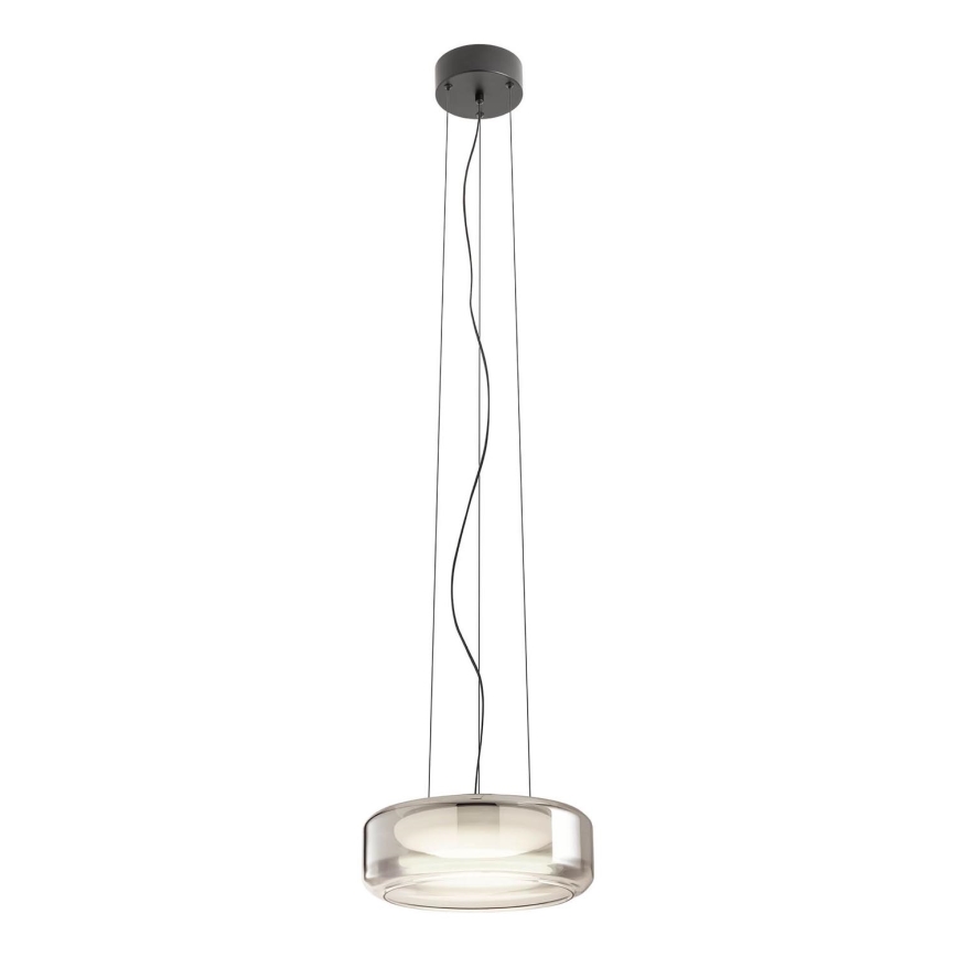 Redo 01-3591 - Lampadario LED a sospensione con filo SOLERA LED/24W/230V diametro 35 cm CRI 93 3000/4000K grigio