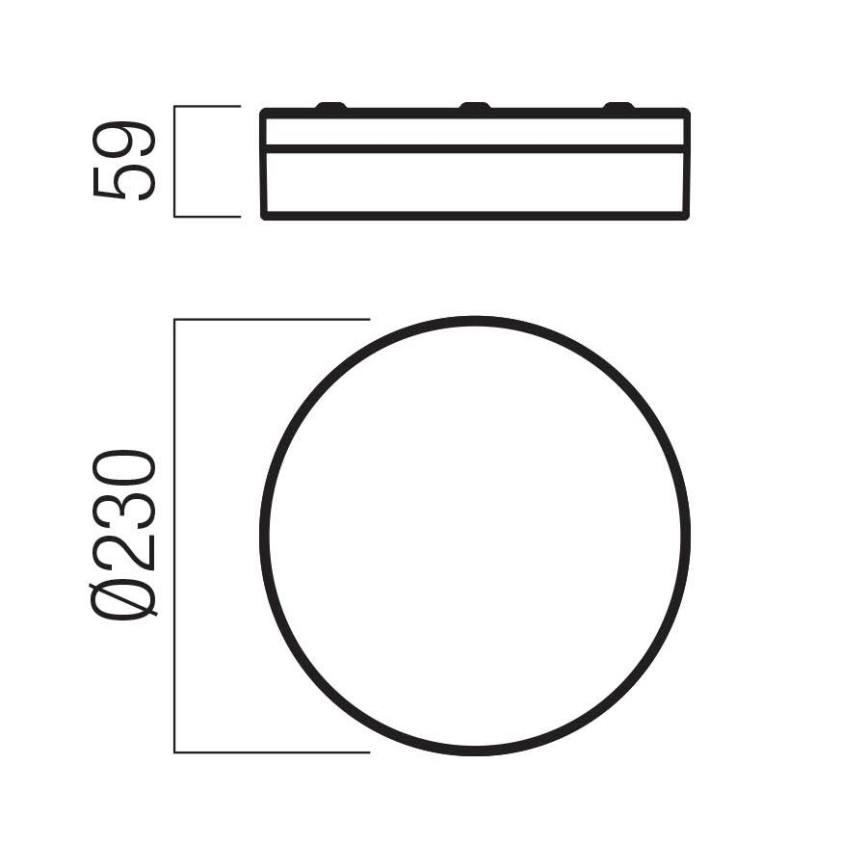 Redo 01-3727 - Plafoniera LED da bagno FRISBI LED/12W/230V diametro 23 cm CRI 90 3000/4000K IP44 cromo lucido