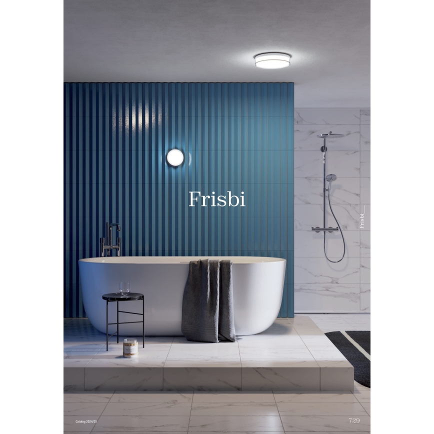 Redo 01-3731 - Plafoniera LED da bagno FRISBI LED/12W/230V diametro 23 cm CRI 90 3000/4000K IP44 bianco