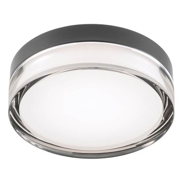 Redo 01-3733 - Plafoniera LED da bagno FRISBI LED/8W/230V diametro 15 cm CRI 90 IP44 nero
