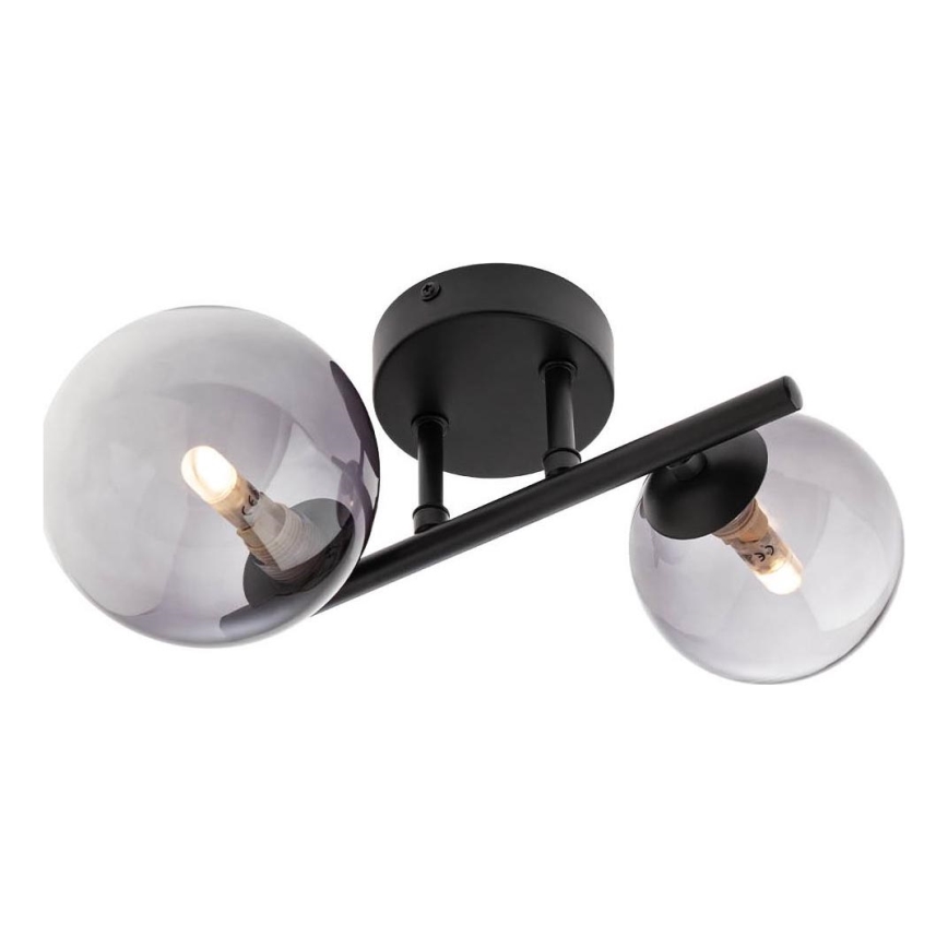 Redo 01-3987 - Lampadario a plafone ASTRA 2xG9/8W/230V nero