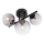Redo 01-3988 - Lampadario a plafone ASTRA 3xG9/8W/230V nero