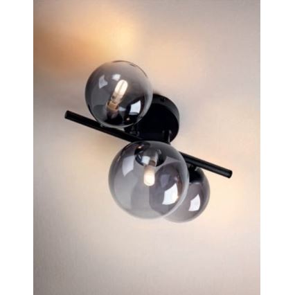 Redo 01-3988 - Lampadario a plafone ASTRA 3xG9/8W/230V nero