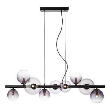 Redo 01-3989 - Lampadario a sospensione con filo ASTRA 9xG9/8W/230V nero