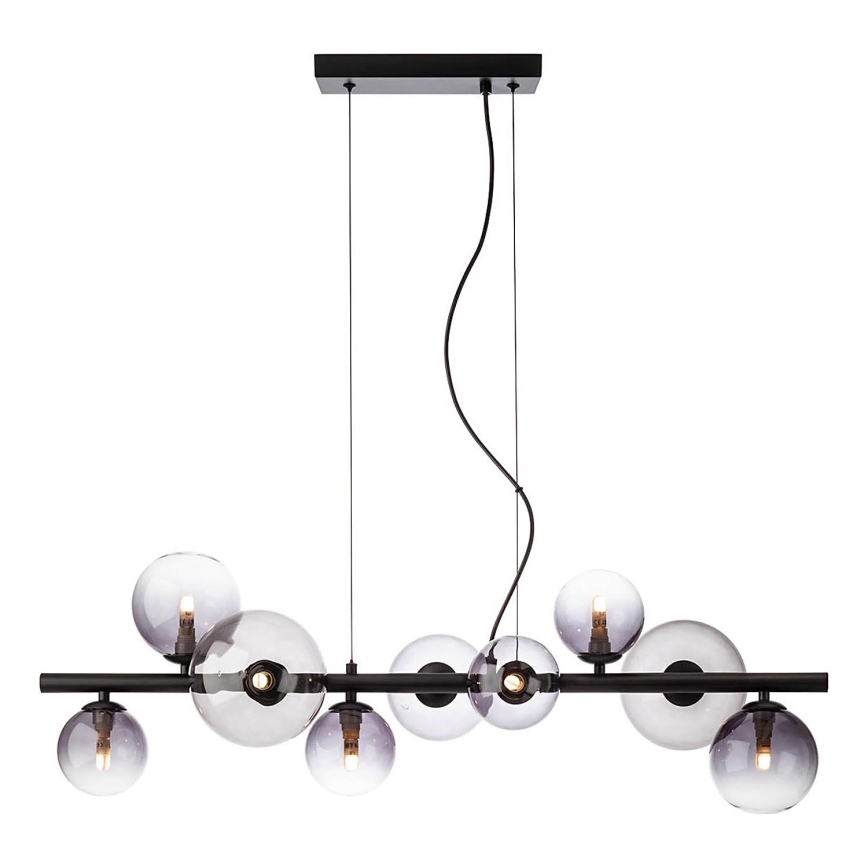Redo 01-3989 - Lampadario a sospensione con filo ASTRA 9xG9/8W/230V nero