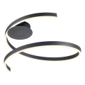 Redo 01-4012 - Plafoniera LED dimmerabile SCROLL LED/38W/230V 3000K/4000K/6000K CRI 90 Ø 60 cm nero