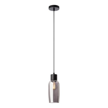Redo 01-4044 - Lampadario a sospensione con filo ATLANTIS 1xE27/42W/230V diametro 11 cm nero