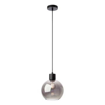 Redo 01-4045 - Lampadario a sospensione con filo ATLANTIS 1xE27/42W/230V diametro 20 cm nero