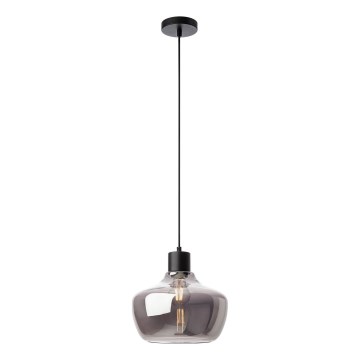 Redo 01-4046 - Lampadario a sospensione con filo ATLANTIS 1xE27/42W/230V diametro 26 cm nero