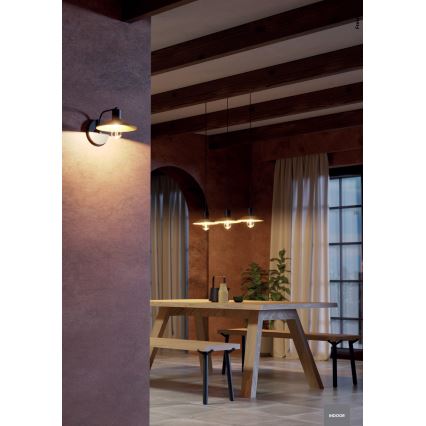 Redo 01-4055 - Lampadario a sospensione con filo FRESNO 1xE27/42W/230V diametro 40 cm