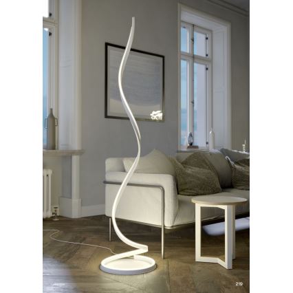 Redo 01-4281 - Lampada da terra dimmerabile a LED SCROLL LED/30W/230V 3000K/4000K/6000K CRI 90 bianca