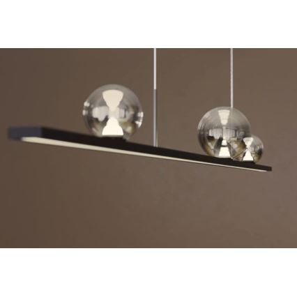 Redo 01-4302 - Lampadario LED dimmerabile a sospensione su cavo DUNE LED/48W/230V 3000K CRI 90 nero/fumé