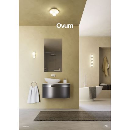 Redo 01-4309 - Plafoniera LED da soffitto per bagno OVUM 4xLED/5W/230V 3000/4000K CRI 90 IP44 bianco/cromo lucido