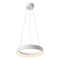 Redo 01-671 - Lampadario LED a sospensione con filo LOOP LED/38W/230V diametro 45 cm bianco