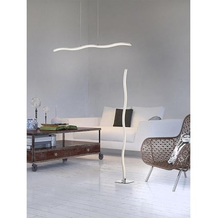 Redo 01-893 - Lampadario a sospensione su cavo PULSE LED/23,1W/230V cromo opaco