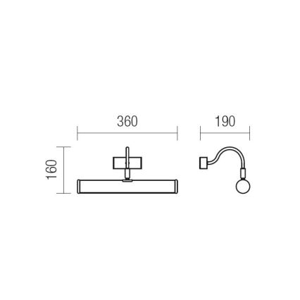 Redo 02-844 - Lampada da quadro CAIRO 2xE14/28W/230V