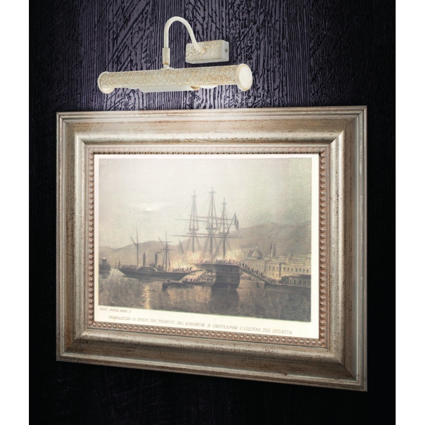 Redo 02-844 - Lampada per quadri CAIRO 2xE14/28W/230V 36 cm bianca