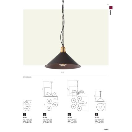 Redo 02-934 - Applique VERNER 1xE27/42W/230V