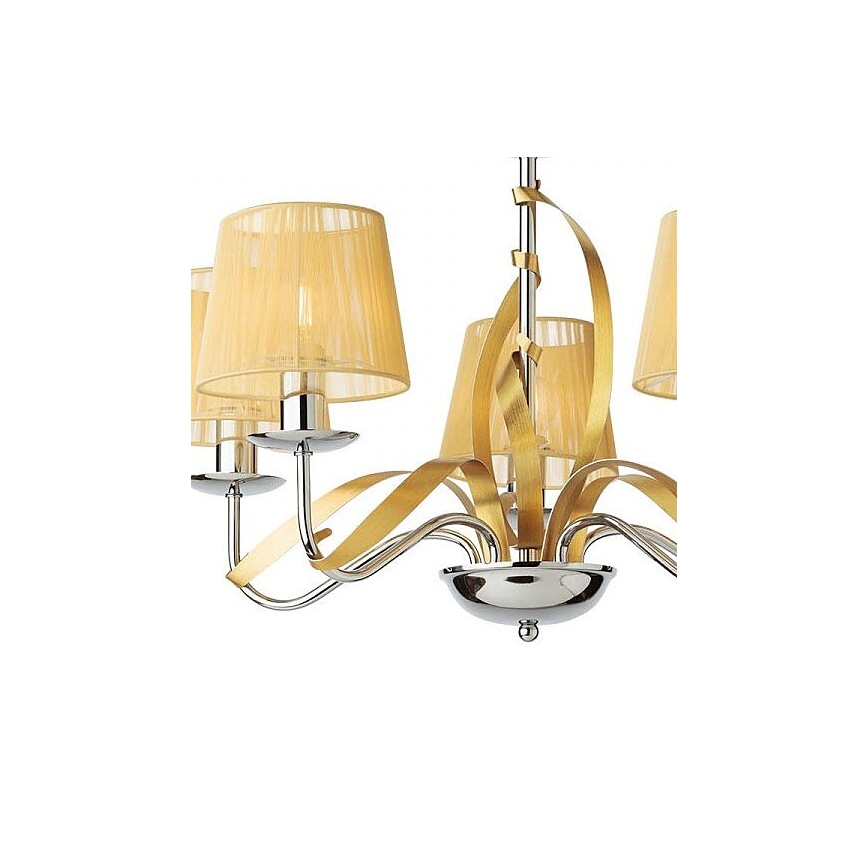 Redo 02-952 - Lampadario a sospensione con catena VIRTUU 5xE14/28W/230V