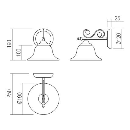 Redo 02-989 - Applique VERSUS 1xE27/42W/230V