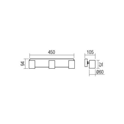 Redo 04-474 - Luce Spot CAMEO 3xGU10/35W/230V