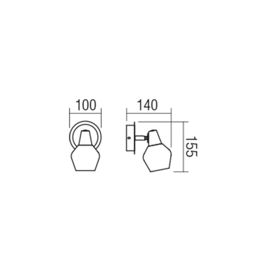 Redo 04-487 - Applique CLOVIS 1xE14/28W/230V