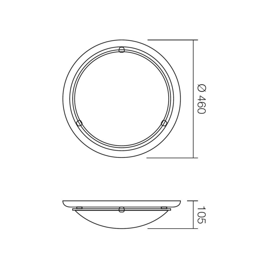 Redo 05-091 - Plafoniera COSI 2xE27/42W/230V