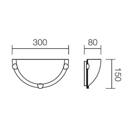 Redo 05-378 - Applique VIRGINIA 1xE27/42W/230V