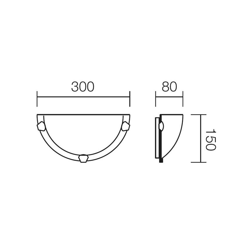 Redo 05-379 - Applique VIRGINIA 1xE27/42W/230V