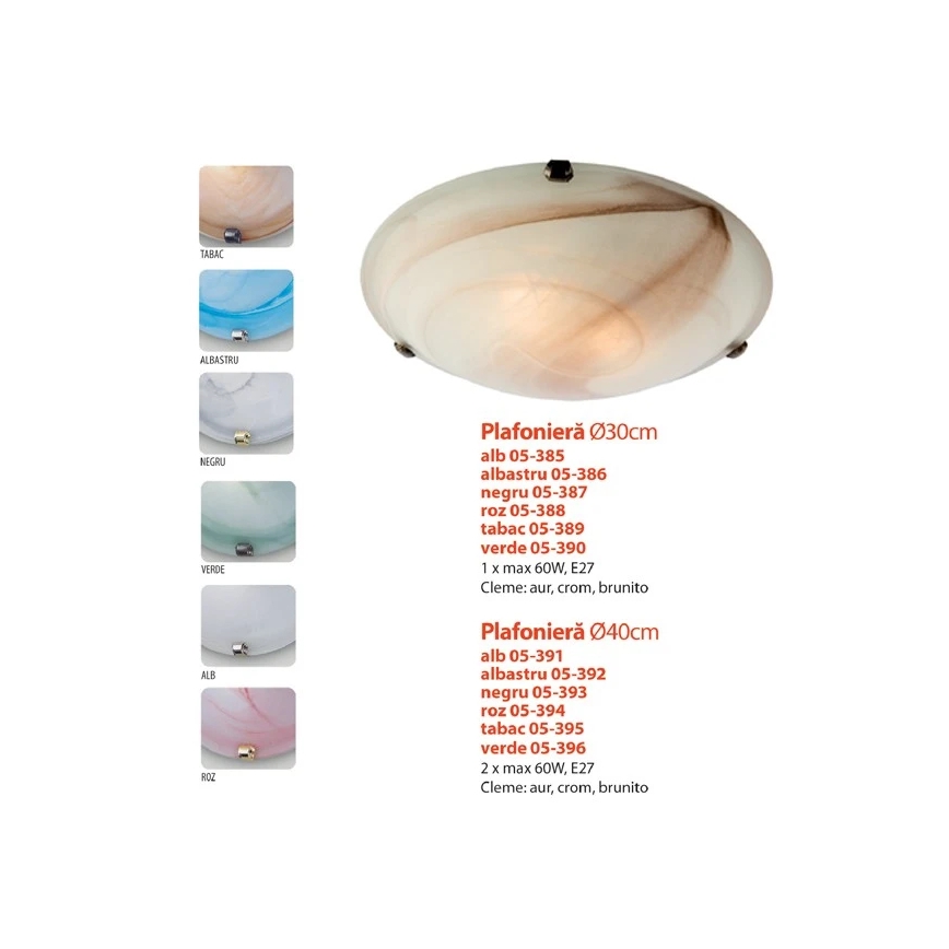 Redo 05-393 - Plafoniera VIRGINIA 2xE27/42W/230V Ø 40 cm beige