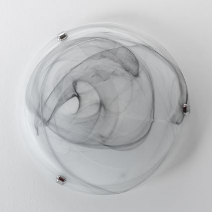 Redo 05-393 - Plafoniera VIRGINIA 2xE27/42W/230V Ø 40 cm grigia