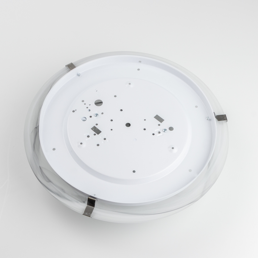 Redo 05-393 - Plafoniera VIRGINIA 2xE27/42W/230V Ø 40 cm grigia