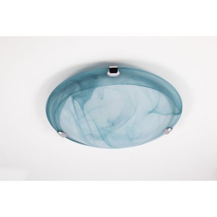 Redo 05-682 - Plafoniera VIRGINIA 1xE27/42W/230V diametro 25 cm blu