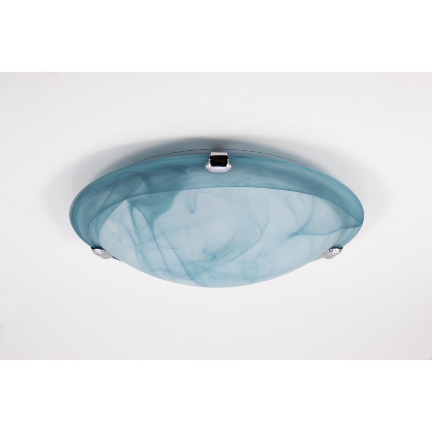 Redo 05-682 - Plafoniera VIRGINIA 1xE27/42W/230V diametro 25 cm blu